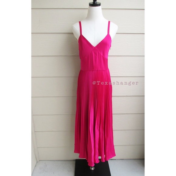 NWT Polo Ralph Lauren Pleated Midi Dress Size 2 Pink - Picture 15 of 15